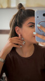 گوشواره مخمل آویز
