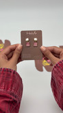 گوشواره مخمل آویز